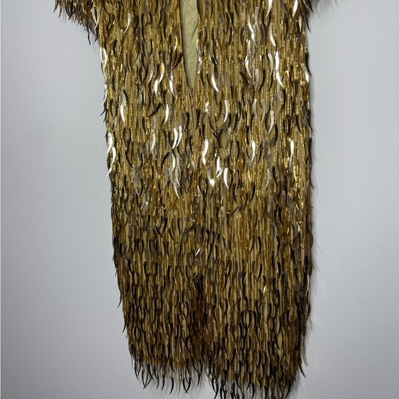 Vintage 90’s Oleg Cassini Barbie Movie Dagger Sequin Sheath Dress Size 4 - Picture 7 of 14